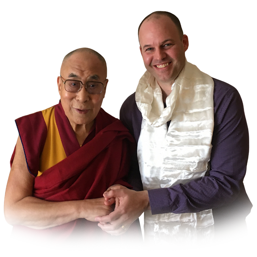 Cortland Dahl with His Holiness the 14th Dalai Lama